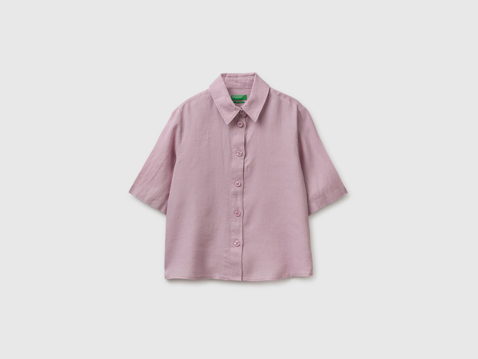 Short shirt in pure linen - ucb_image_FS