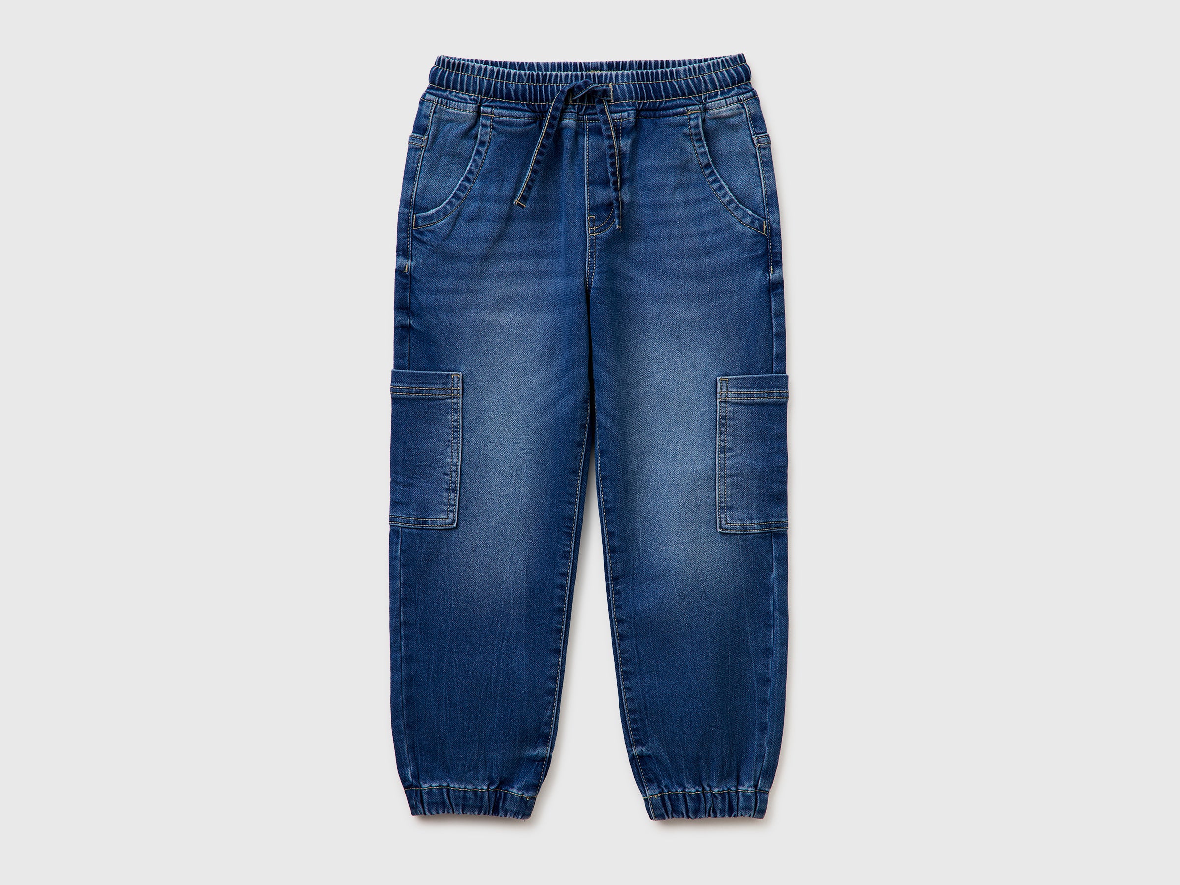 Denim joggers with maxi pockets - ucb_image_FS