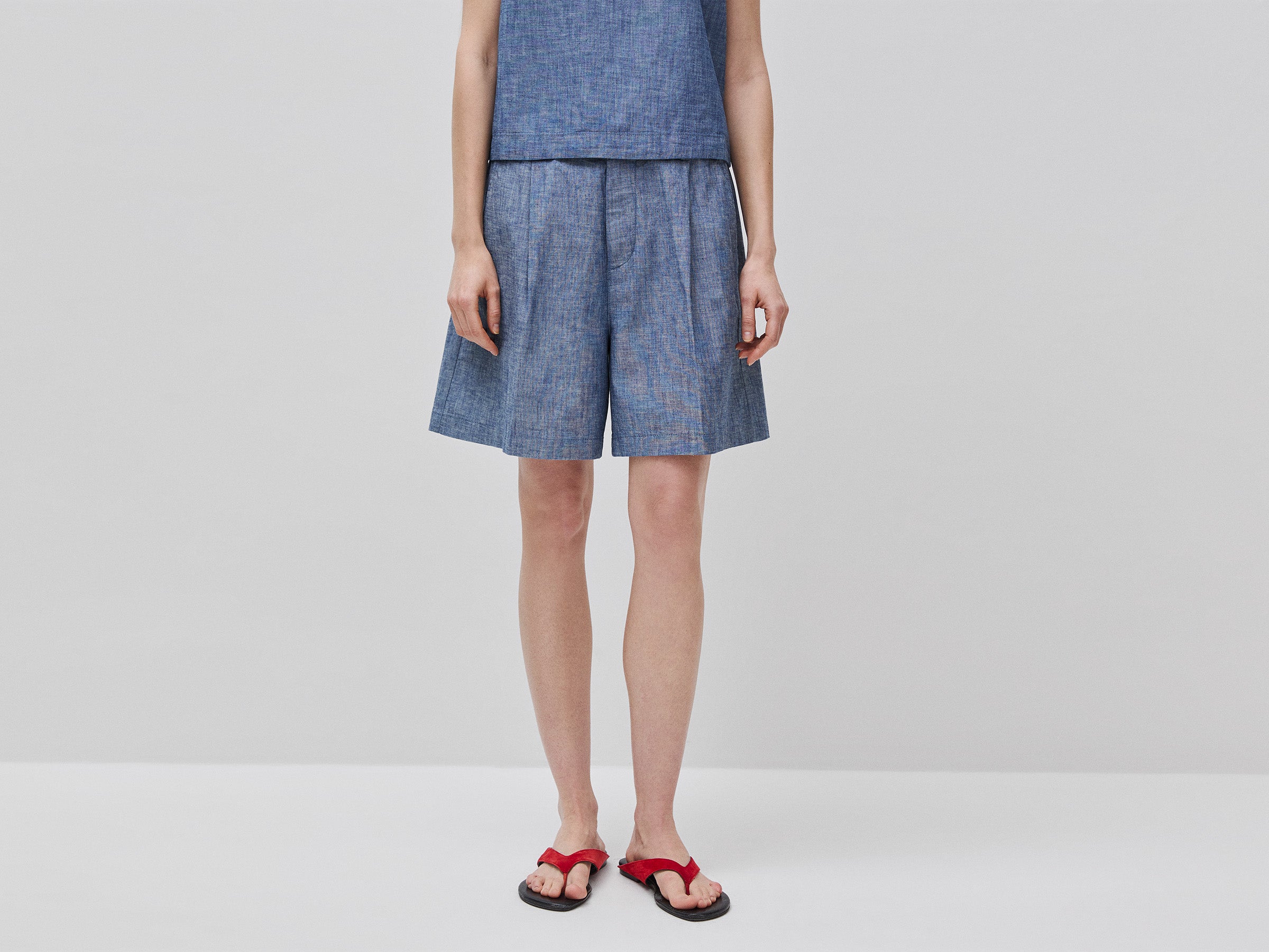 Bermudas confortáveis em chambray - ucb_image_F
