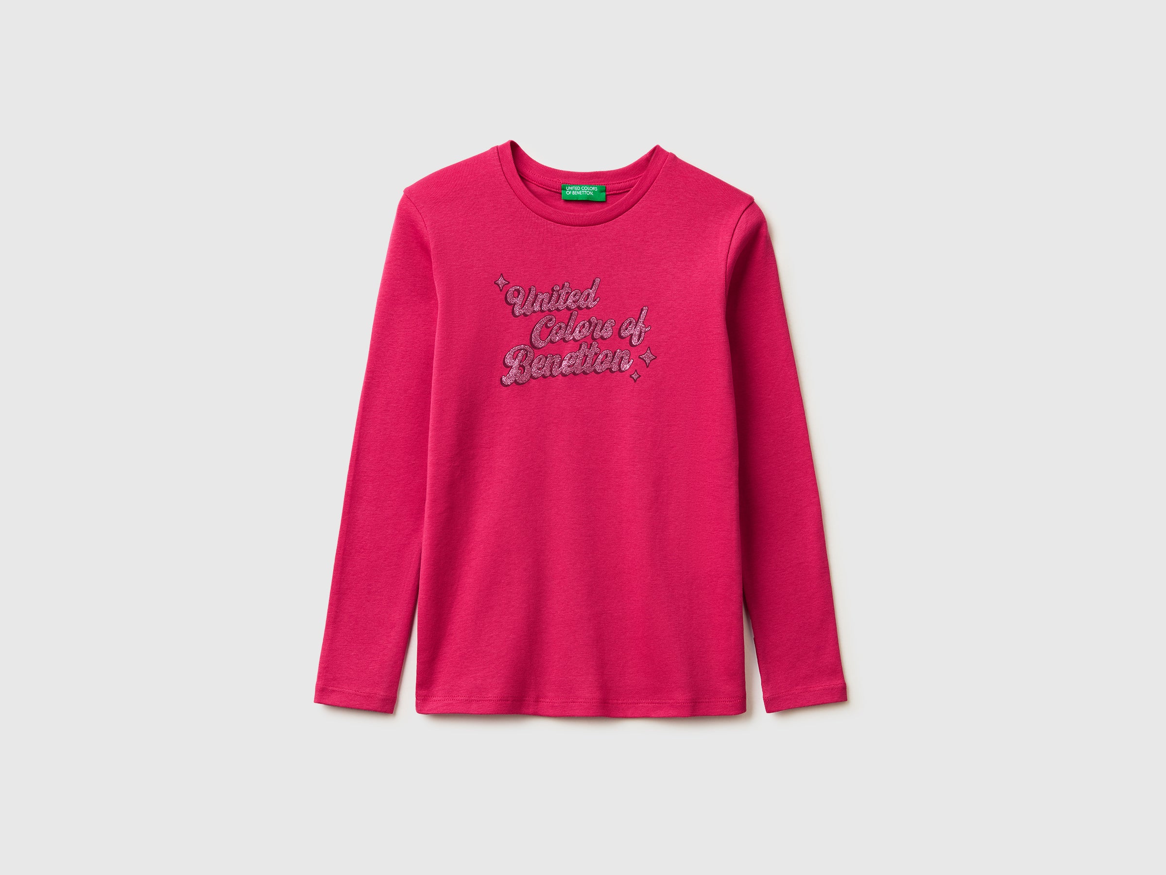 T-shirt com logótipo glitter em algodão orgânico - ucb_image_FS