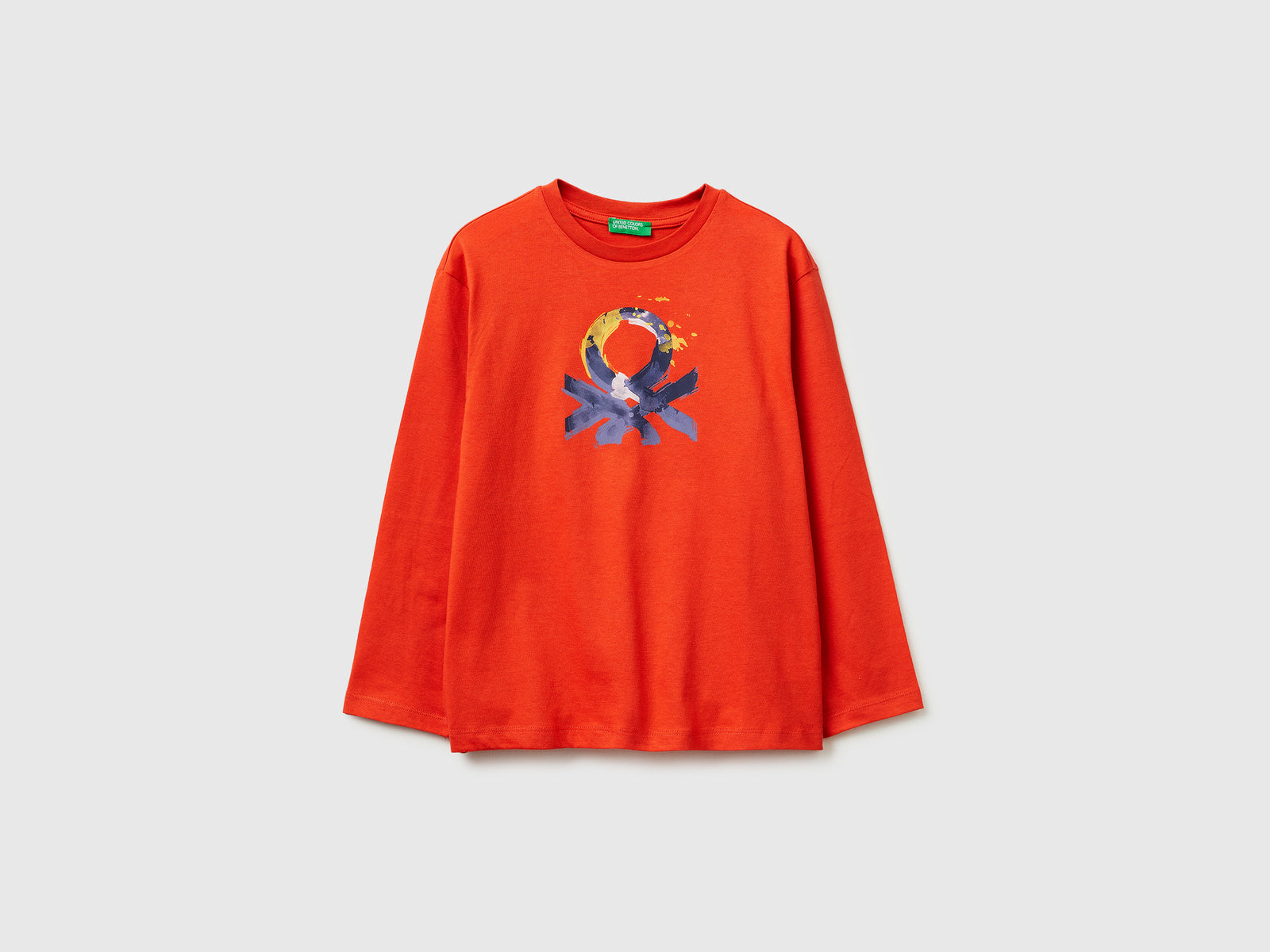T-shirt com estampa logótipo em algodão orgânico - ucb_image_FS