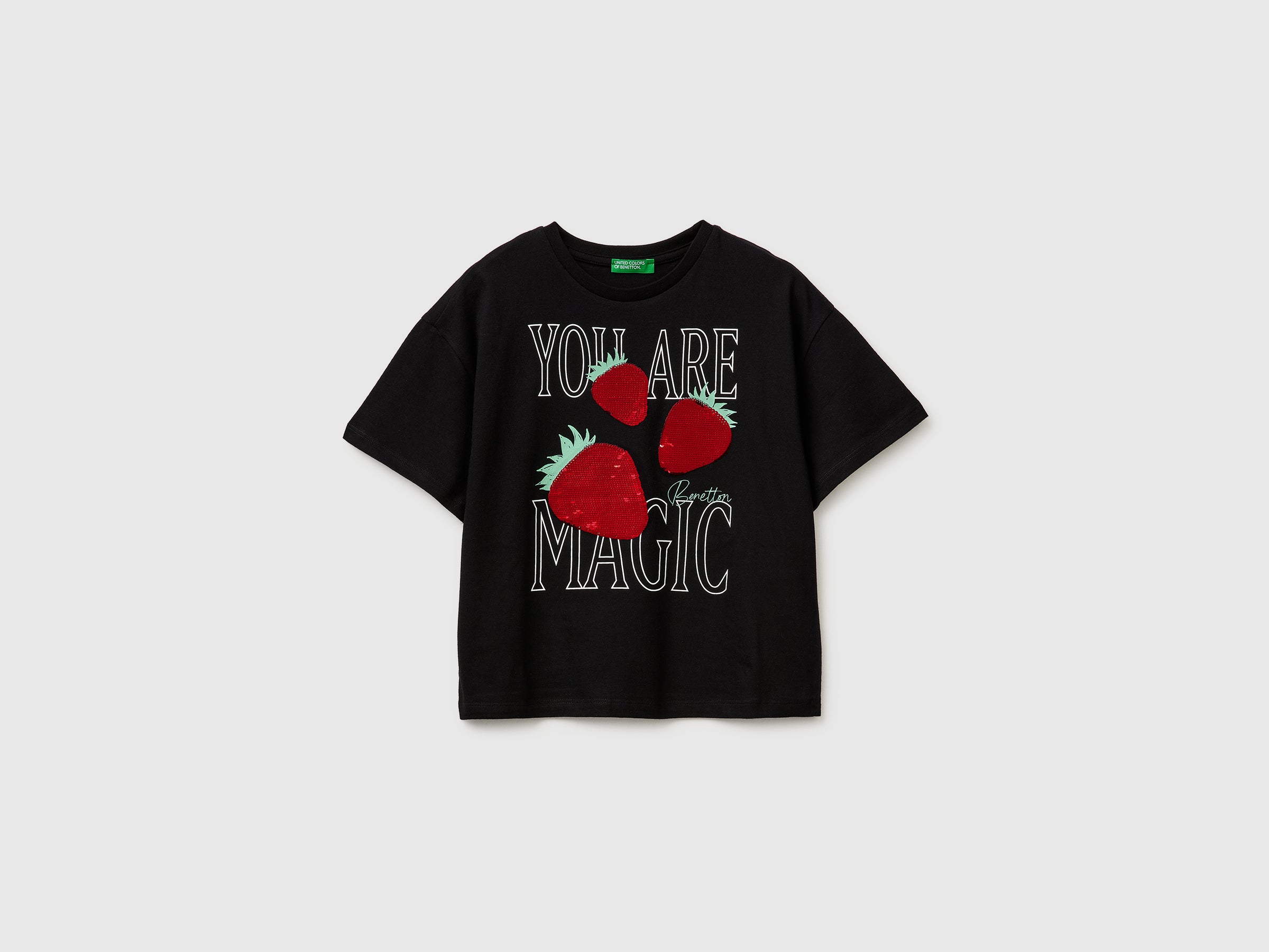 T-shirt with print and sequins - ucb_image_FS