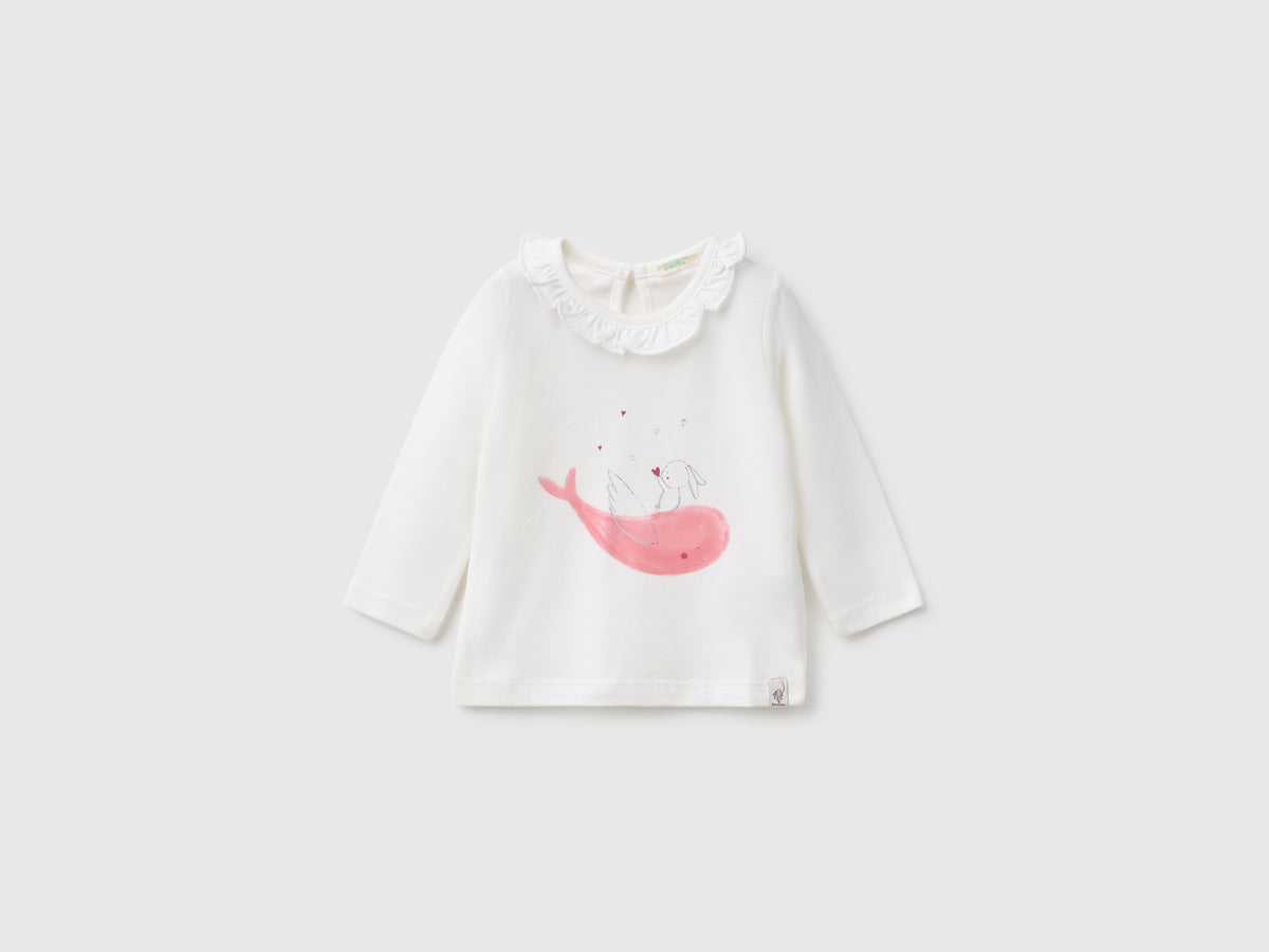 T-shirt com folhos na gola - ucb_image_FS