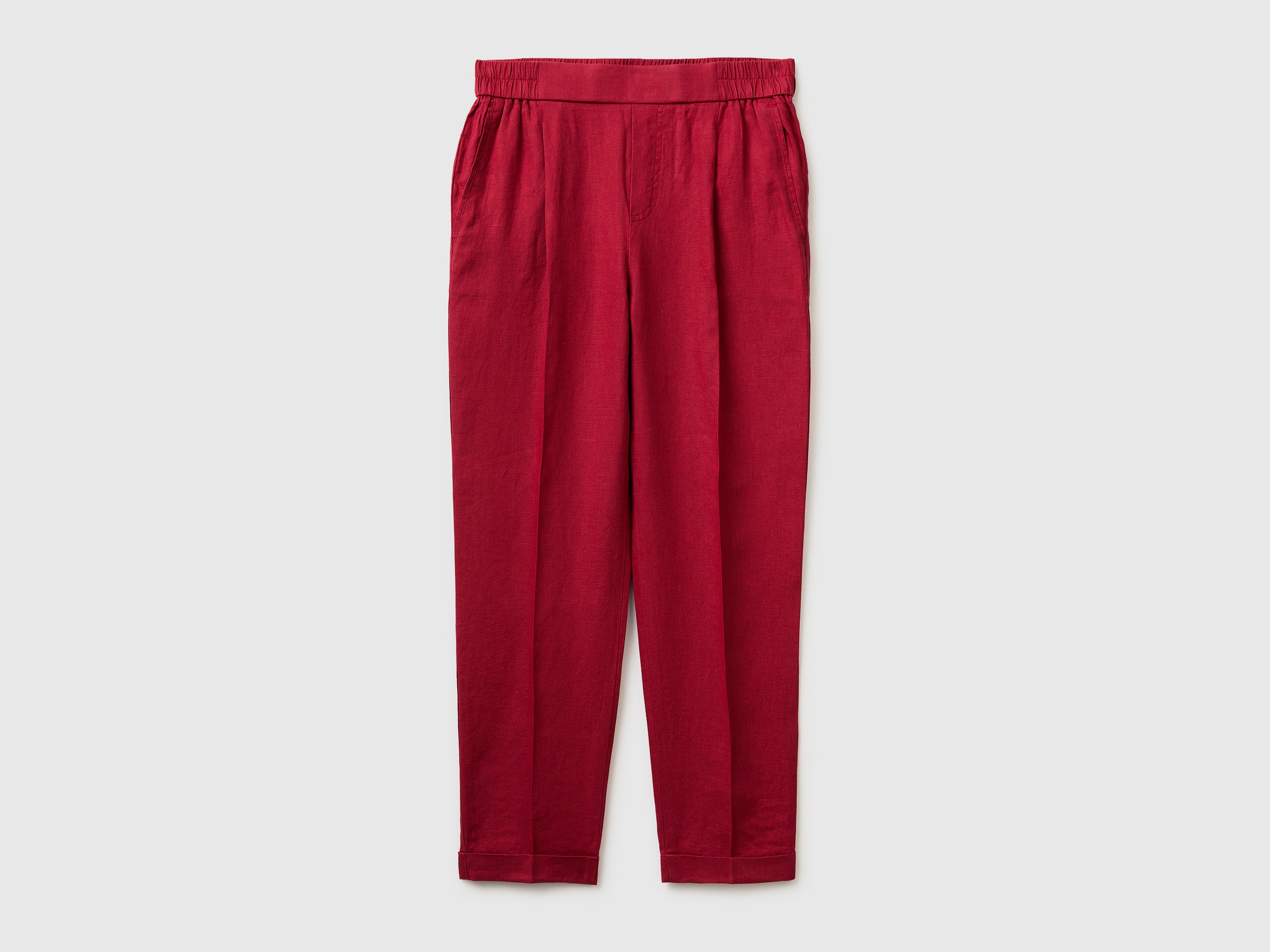 100% linen cigarette trousers - ucb_image_FS
