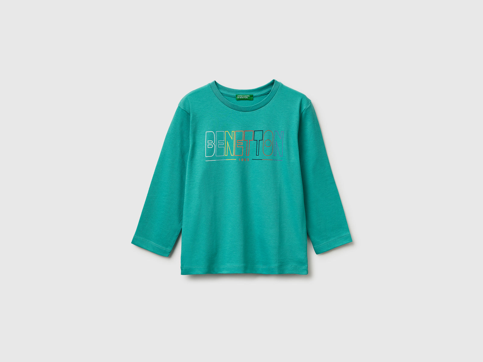T-shirt com estampa logótipo em algodão orgânico - ucb_image_FS