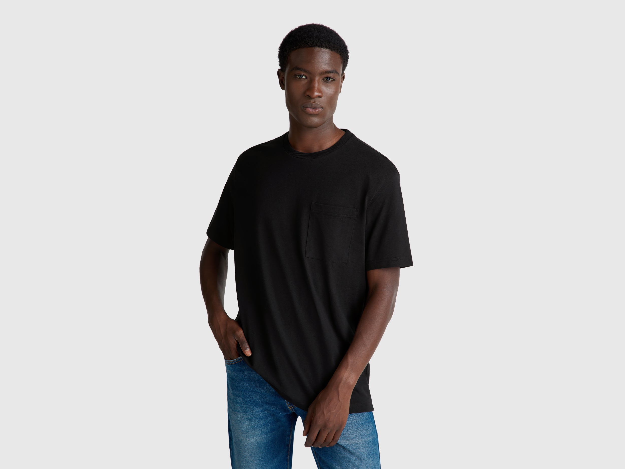 T-shirt em algodão com bolso pequeno - ucb_image_F