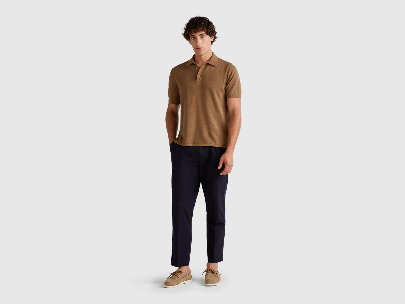 Denim trousers in lightweight cotton