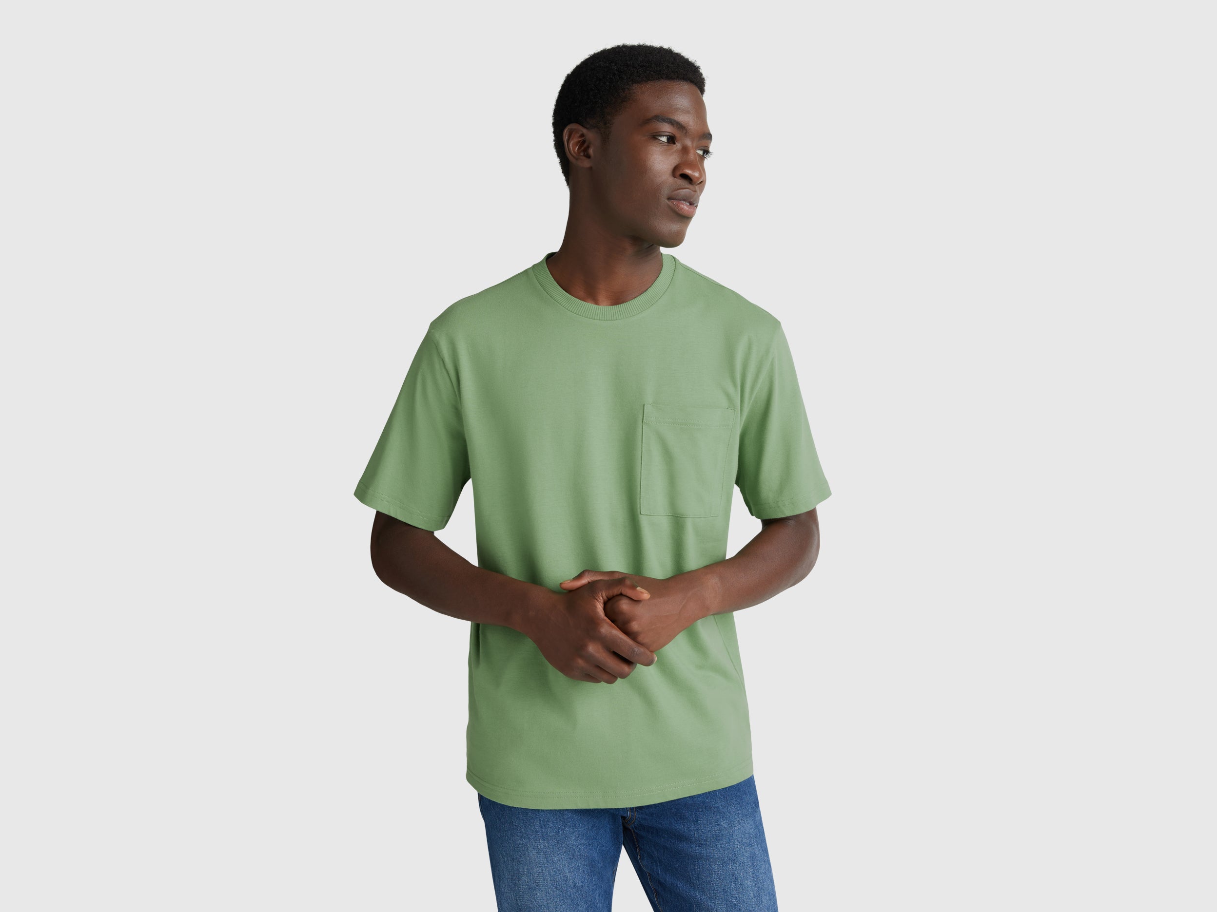 T-shirt em algodão com bolso pequeno - ucb_image_F