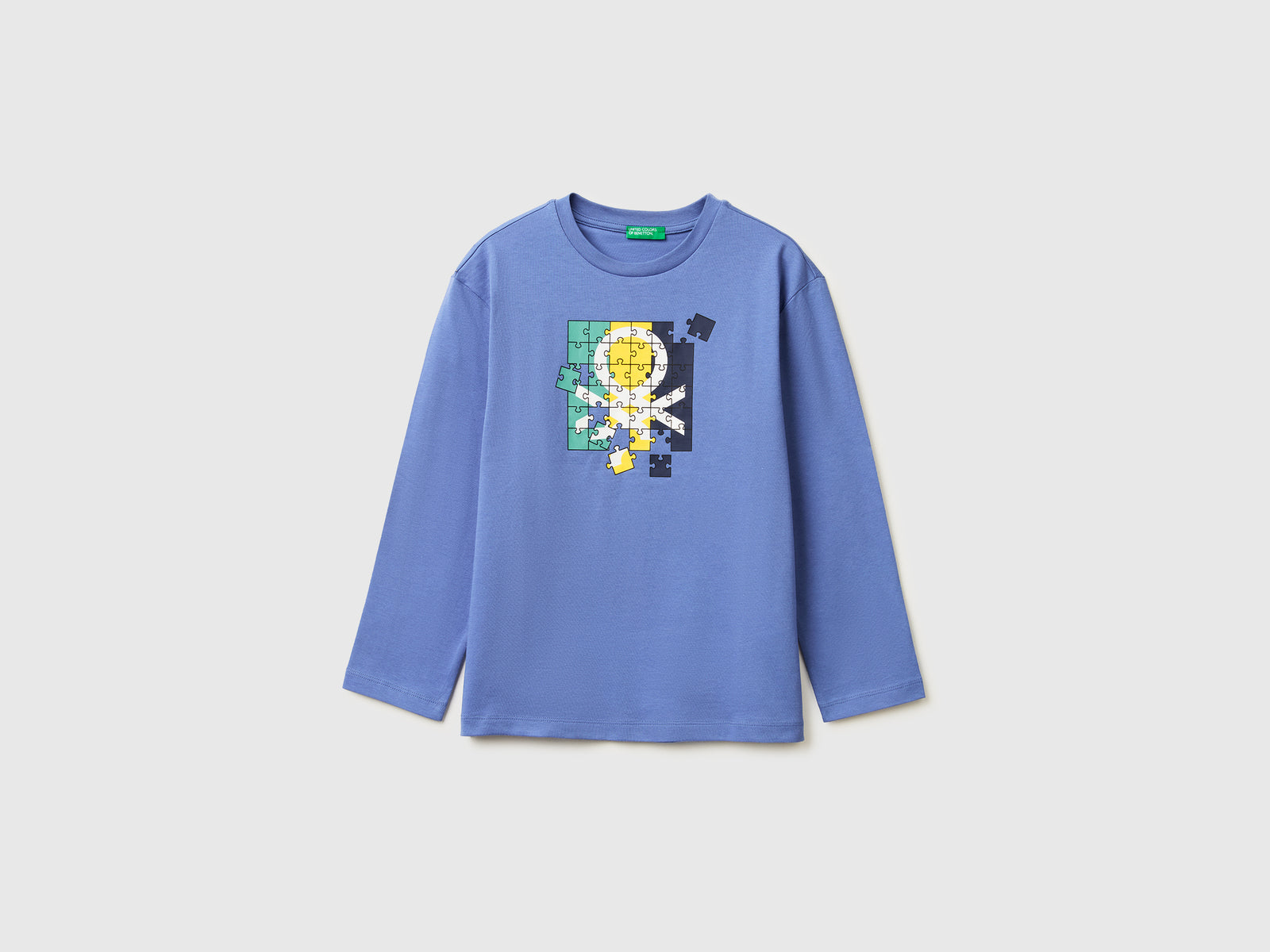 T-shirt com estampa logótipo em algodão orgânico - ucb_image_FS