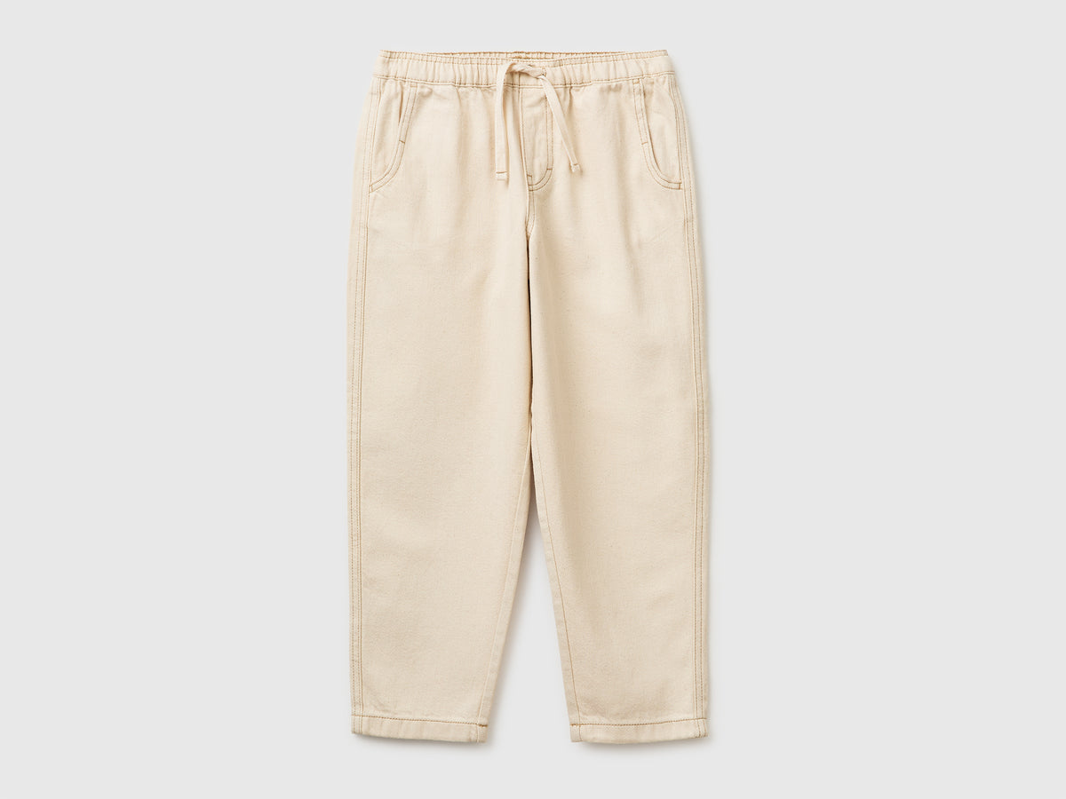Cotton joggers with drawstring - ucb_image_FS