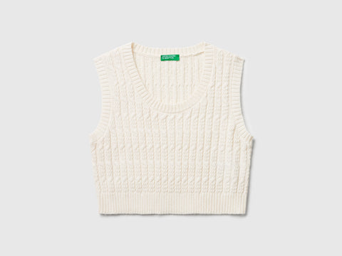 Gilet in maglia con trecce - ucb_image_FS