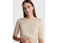 Camisola de manga curta em mistura de viscose - ucb_image_FY