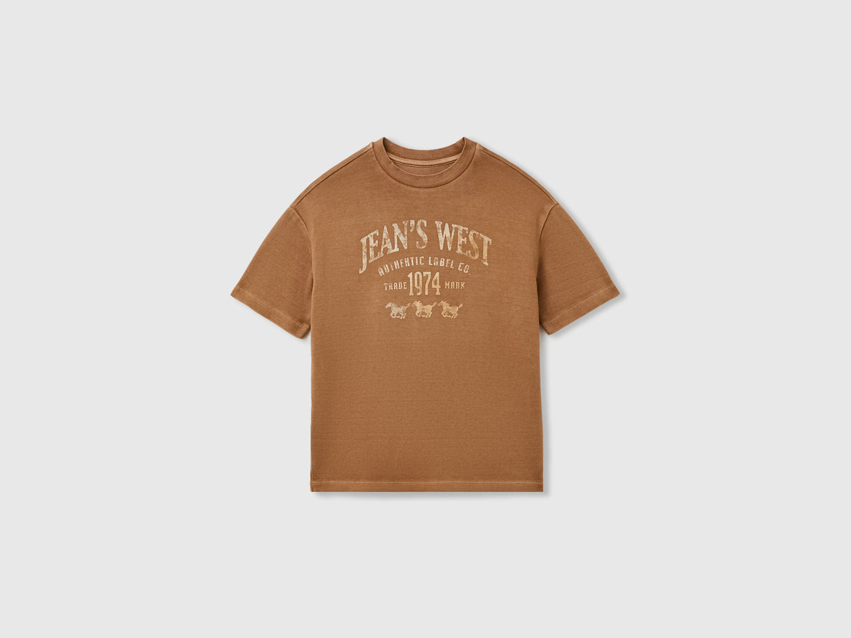 T-shirt lavagem vintage com estampa western - ucb_image_FS