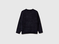 Camisola de gola redonda em chenille - ucb_image_BS