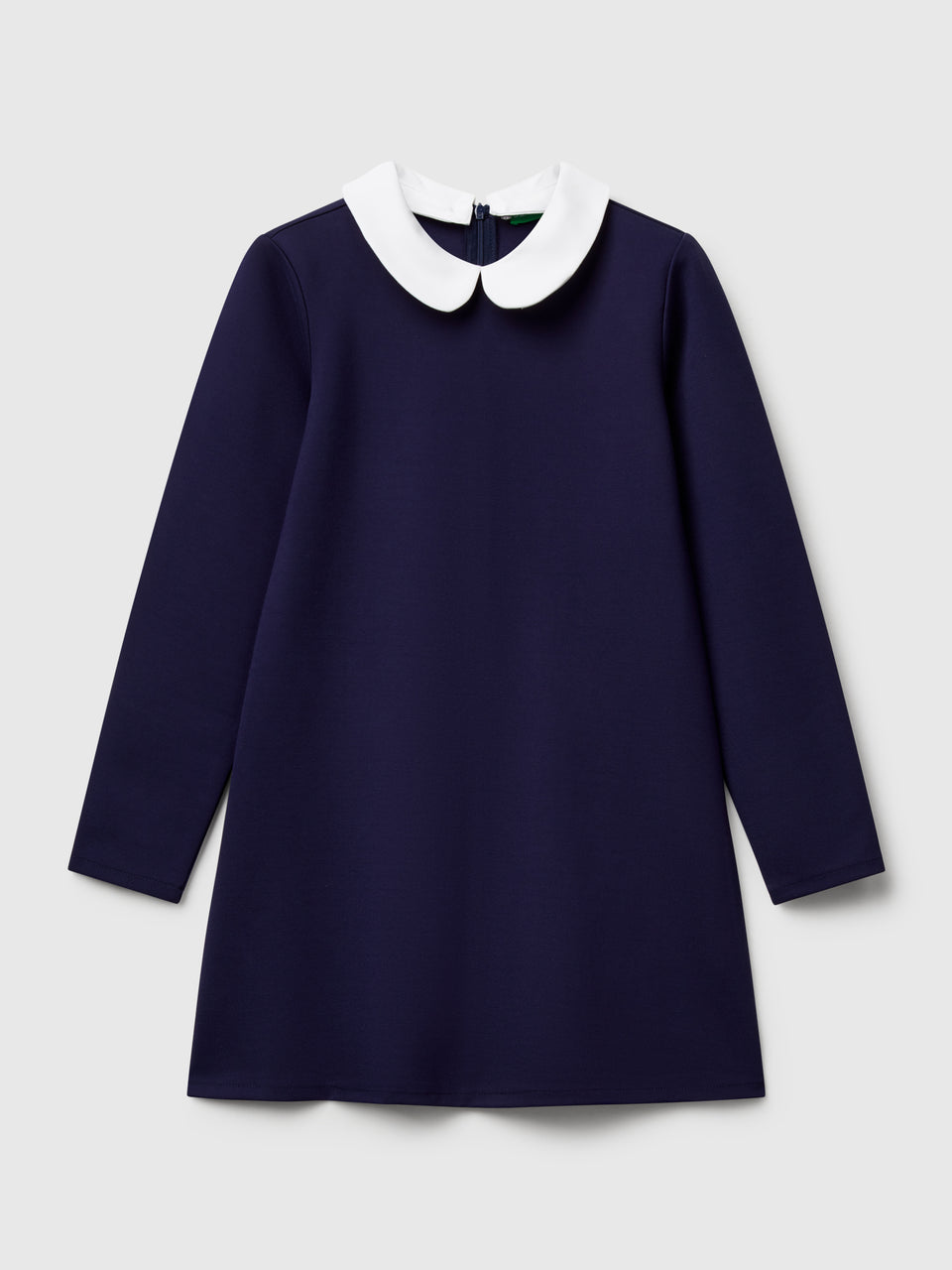 Vestido com colarinho em viscose mista - ucb_image_FS