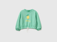 Cropped sweatshirt with fruit appliqué - ucb_image_FS