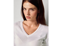 Camisola com decote em V em algodão puro - ucb_image_FY