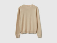 Beige sweater in tricot cotton - ucb_image_BS