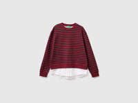 Sweat às riscas com inserção de camisa - ucb_image_FS