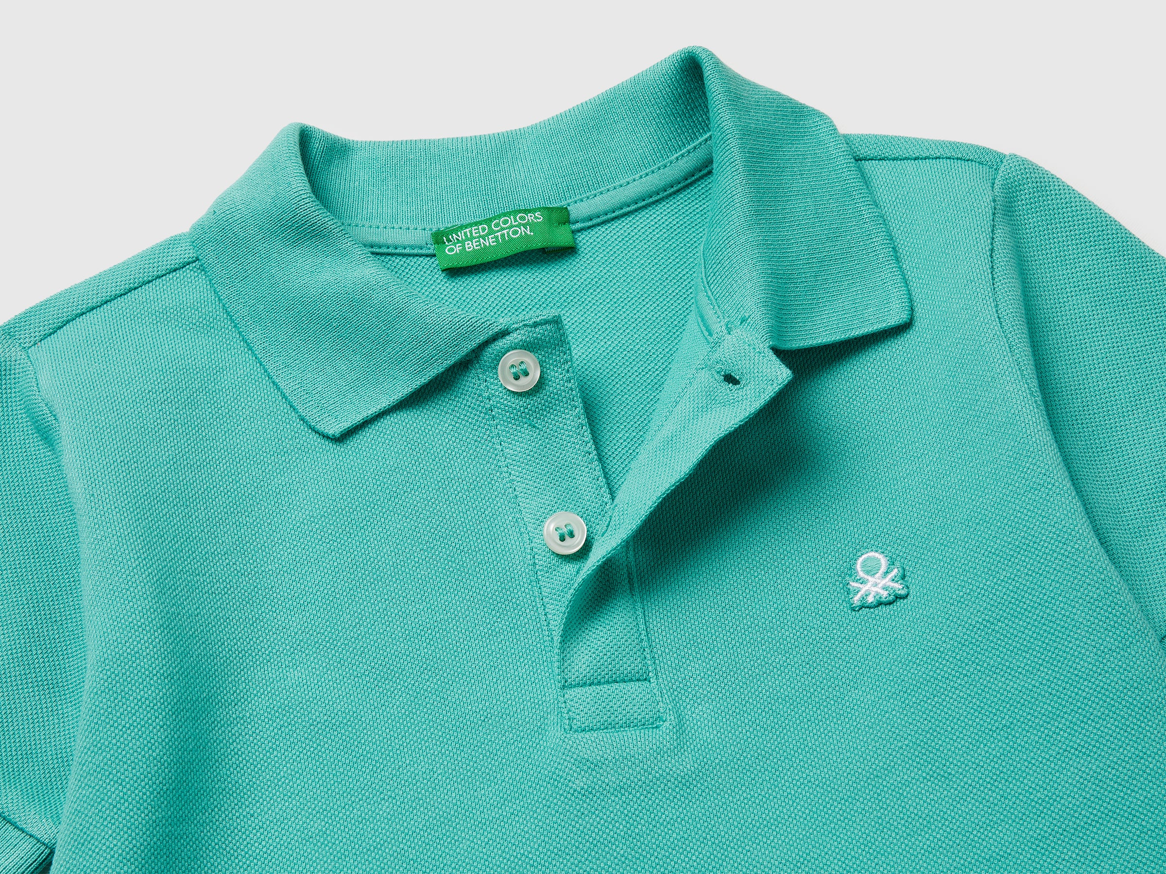 Short-sleeved polo in pure cotton - ucb_image_DS1