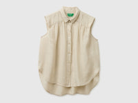 100% linen sleeveless blouse - ucb_image_FS