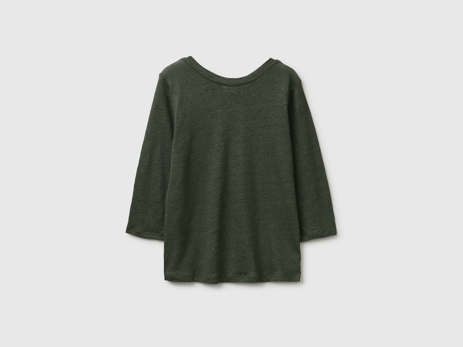 Boat-neck T-shirt in pure linen - ucb_image_BS