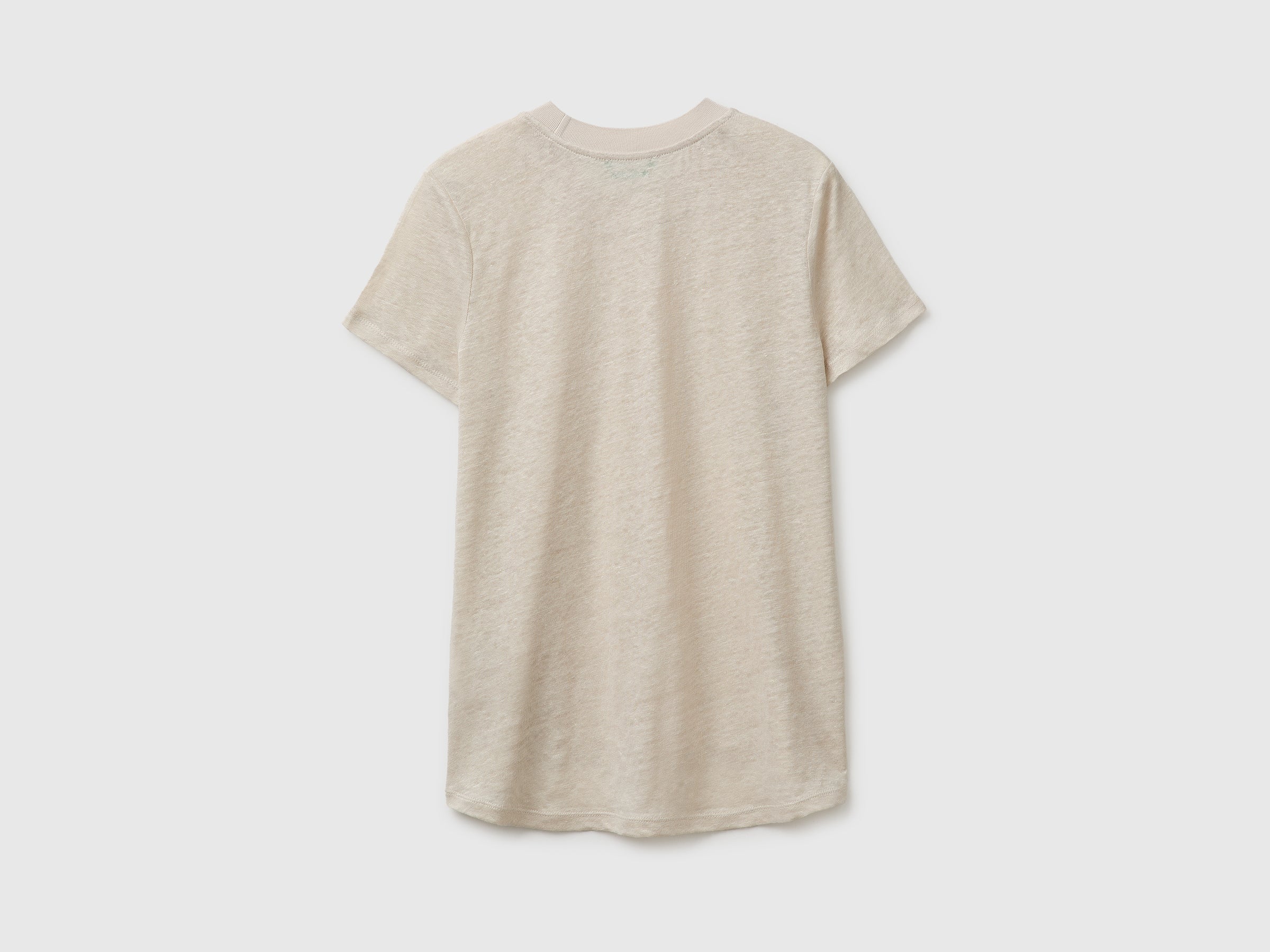 Crew neck T-shirt in pure linen - ucb_image_BS