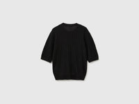Camisola com tranças em mistura de lã ultraligeira - ucb_image_BS