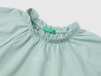 Linen blend ruffle neck T-shirt - ucb_image_DS1