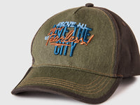 Denim baseball cap with slogan - ucb_image_DS1