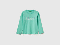 T-shirt in organic cotton with glittery logo - ucb_image_FS