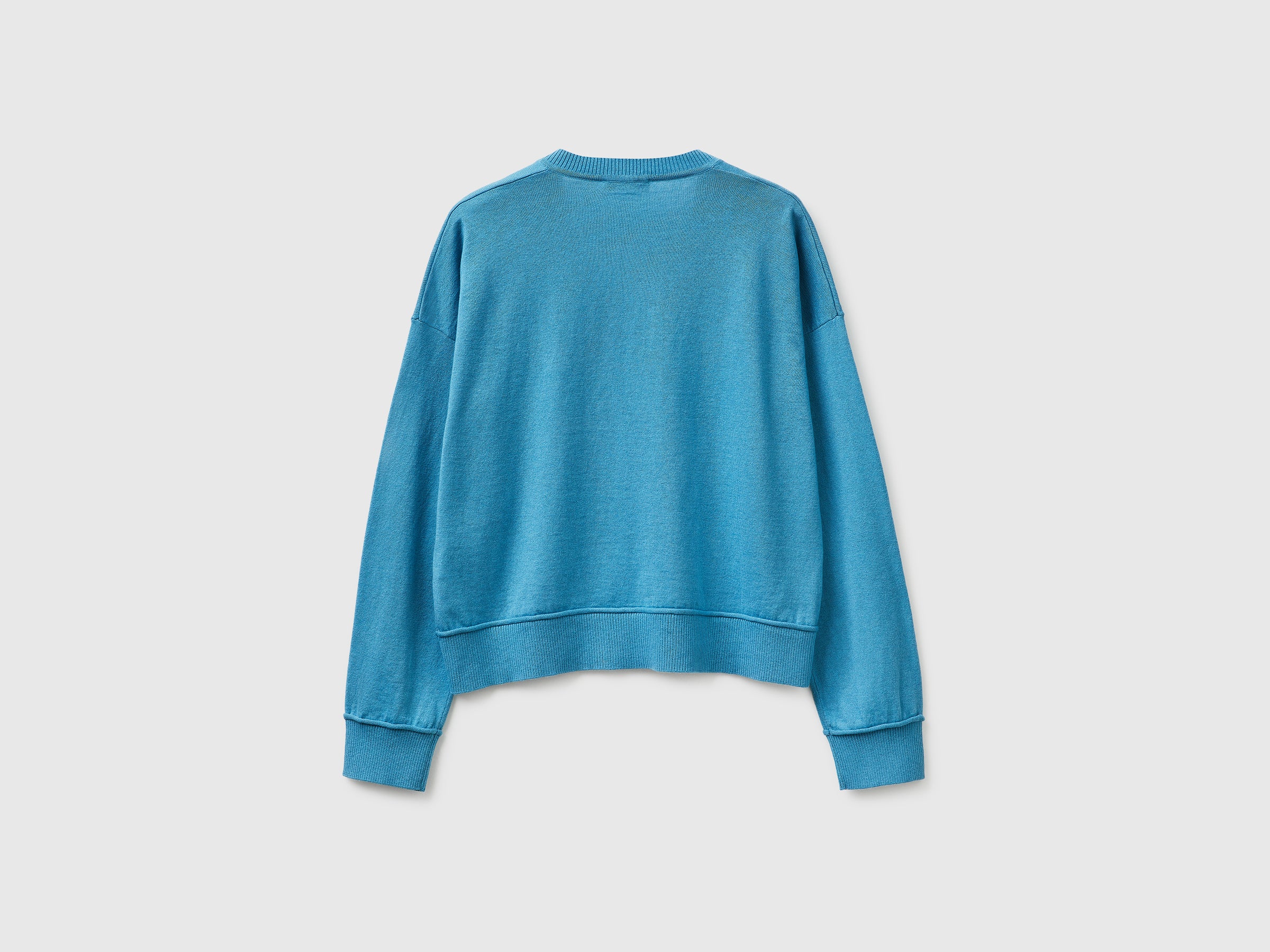 V-neck sweater in cotton and wool - ucb_image_BS