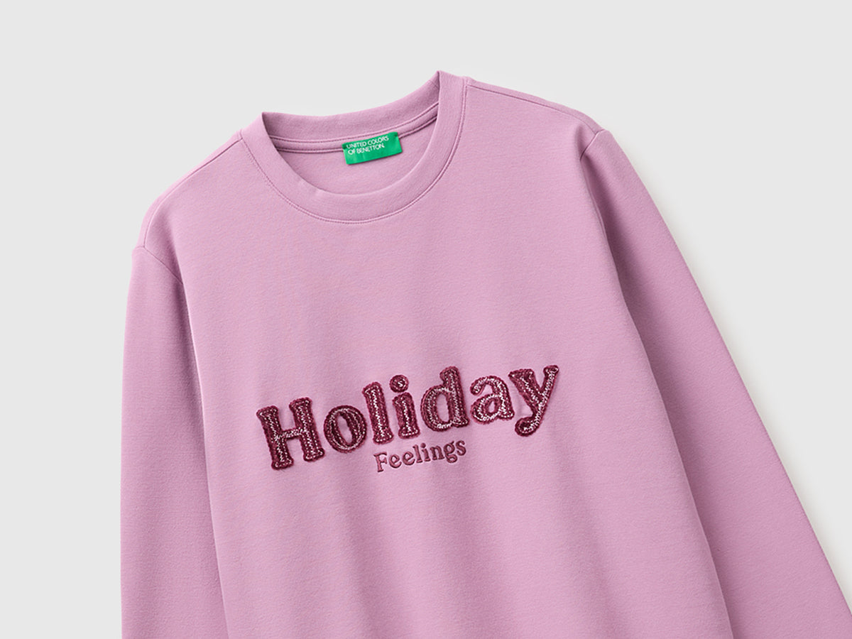 T-shirt em algodão quente com texto - ucb_image_FY