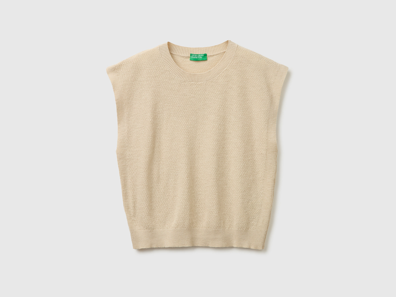 Camisola sem mangas em mistura de linho - ucb_image_FS