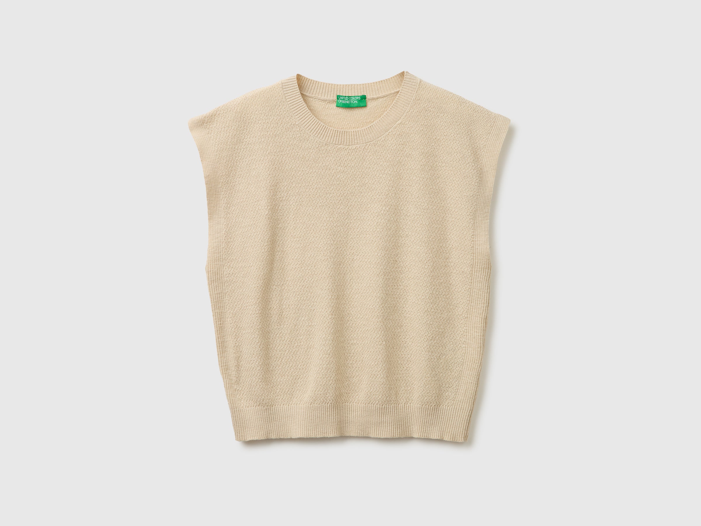 Camisola sem mangas em mistura de linho - ucb_image_FS