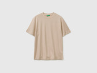 Crew neck T-shirt in linen blend - ucb_image_FS