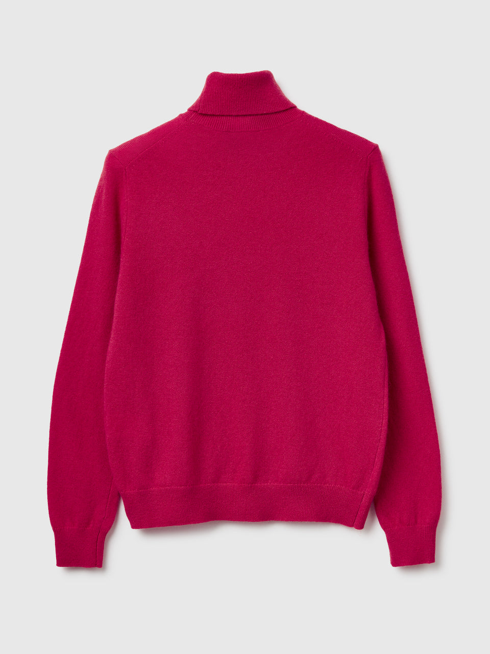 Camisola de gola alta fúcsia em pura lã Merino - ucb_image_BS
