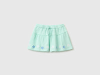Flared shorts with embroidery - ucb_image_FS
