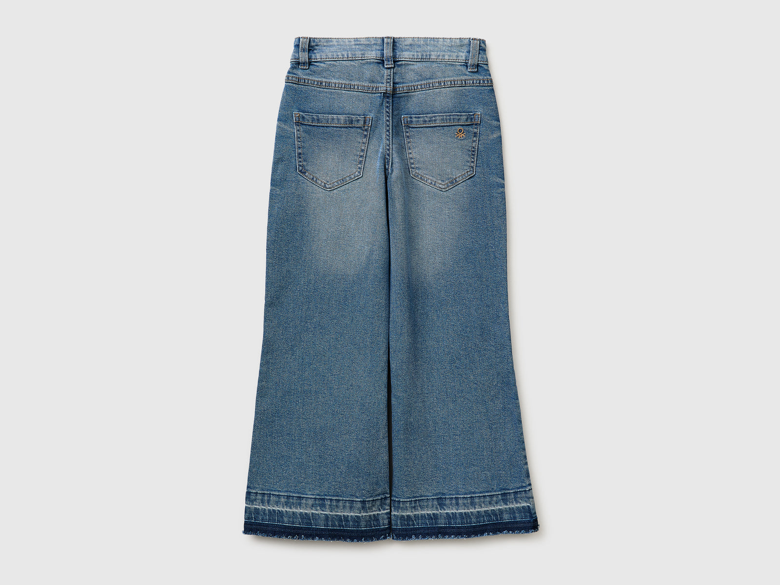 Jeans flare fit com lenço vichy - ucb_image_BS