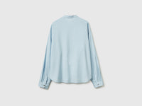 Striped blouse with mandarin collar - ucb_image_BS