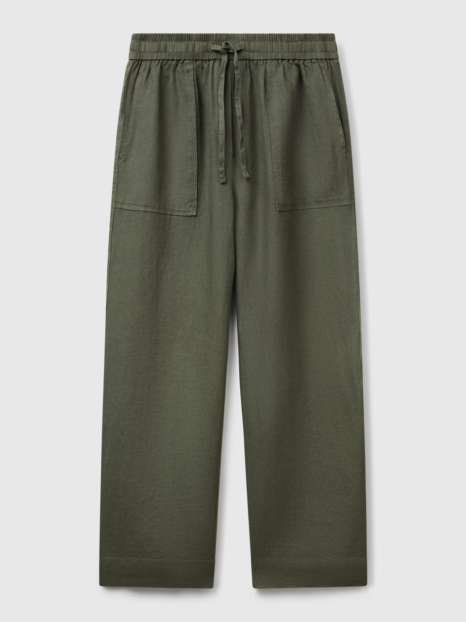 Trousers in pure linen with elastic - ucb_image_FS