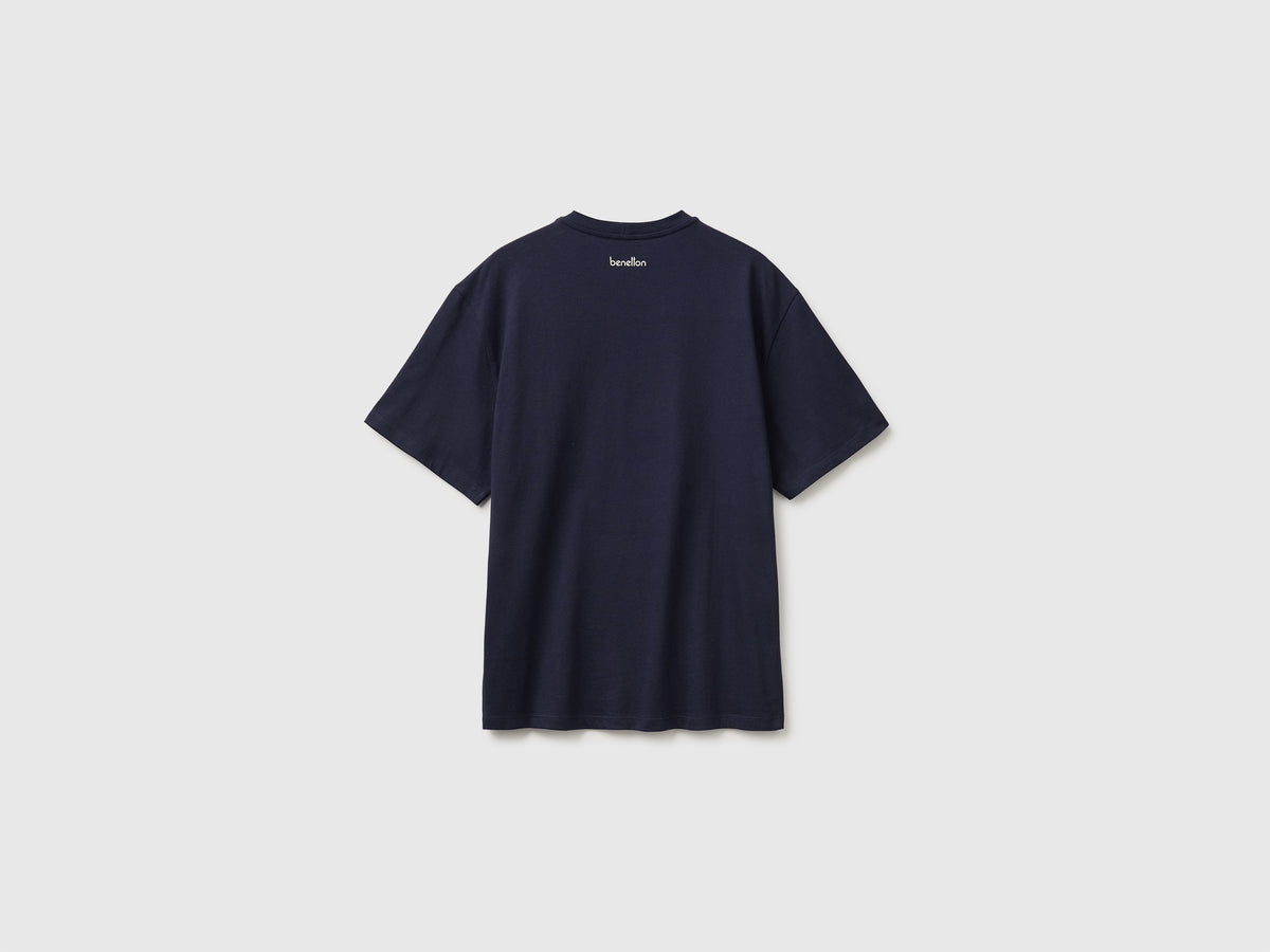 T-shirt relaxed fit com estampa em algodão orgânico - ucb_image_BS