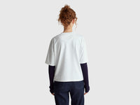 T-shirt bianca con stampa Coco Capitán - ucb_image_B