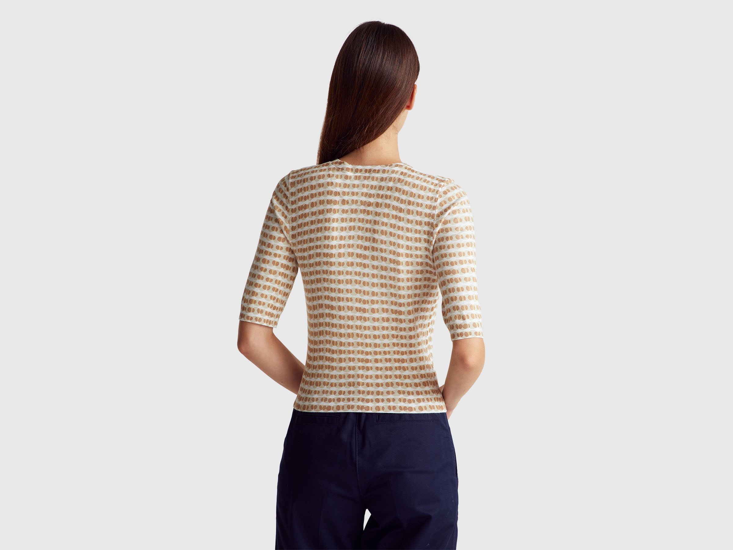 Camisola de manga curta em mistura de viscose - ucb_image_B
