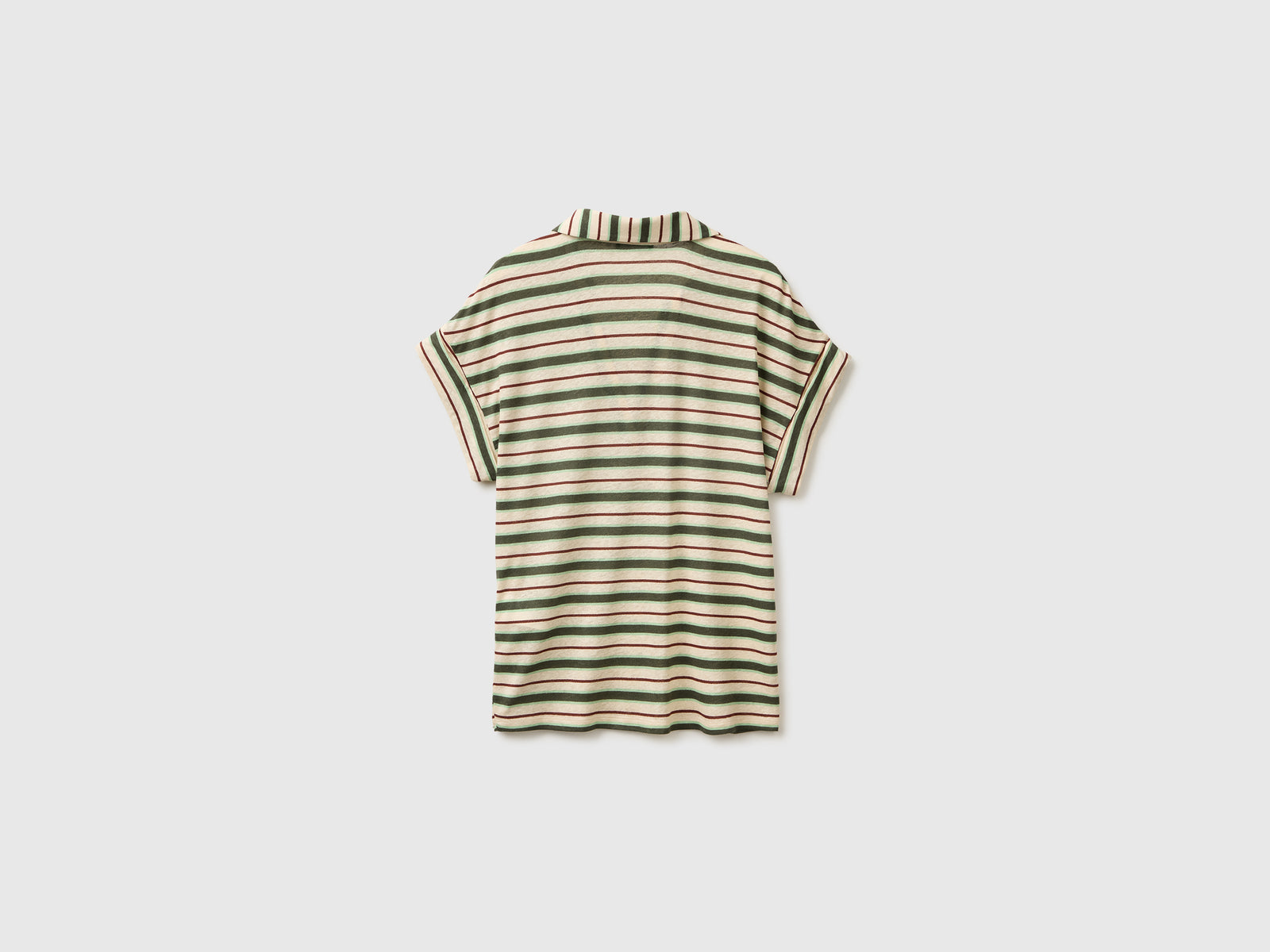 Striped polo-neck T-shirt - ucb_image_BS