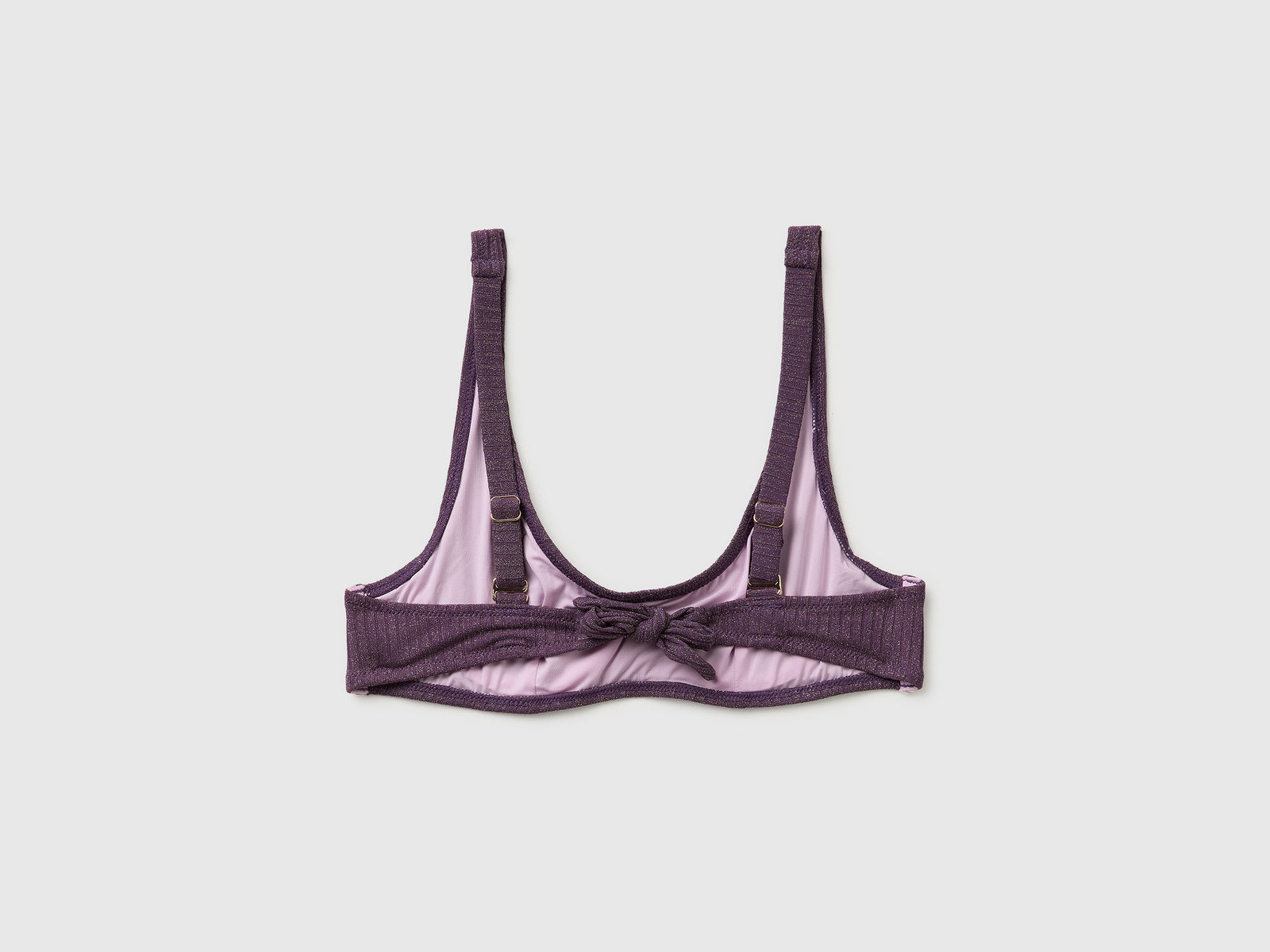 Ribbed beach bra with lurex - ucb_image_BS