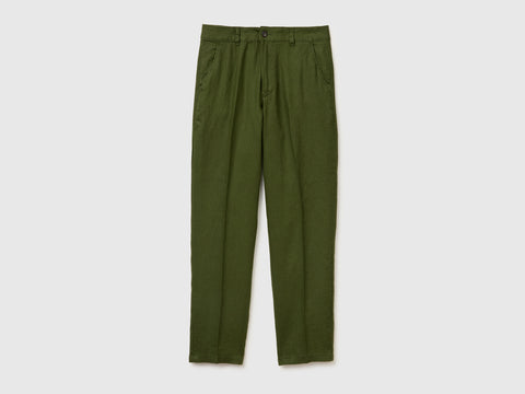 Chinos straight em puro linho - ucb_image_FS