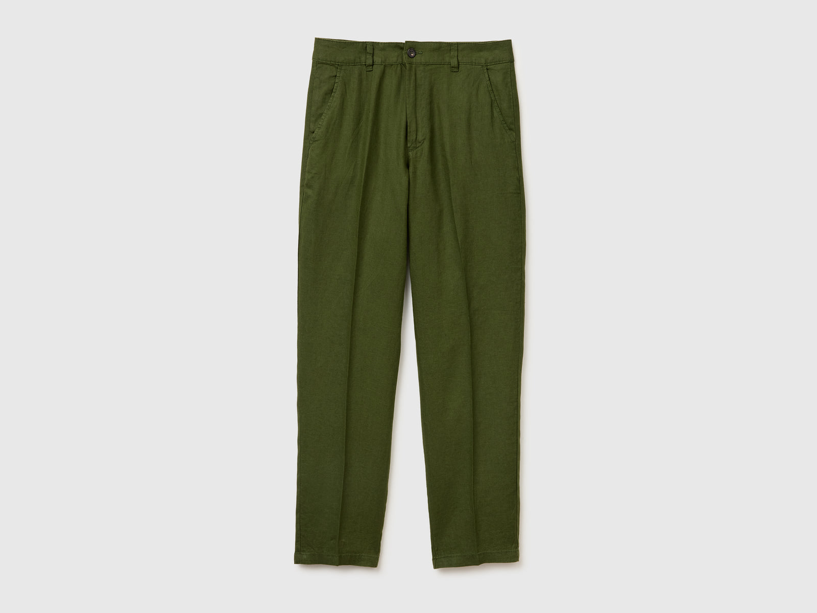 Straight chinos in pure linen - ucb_image_FS