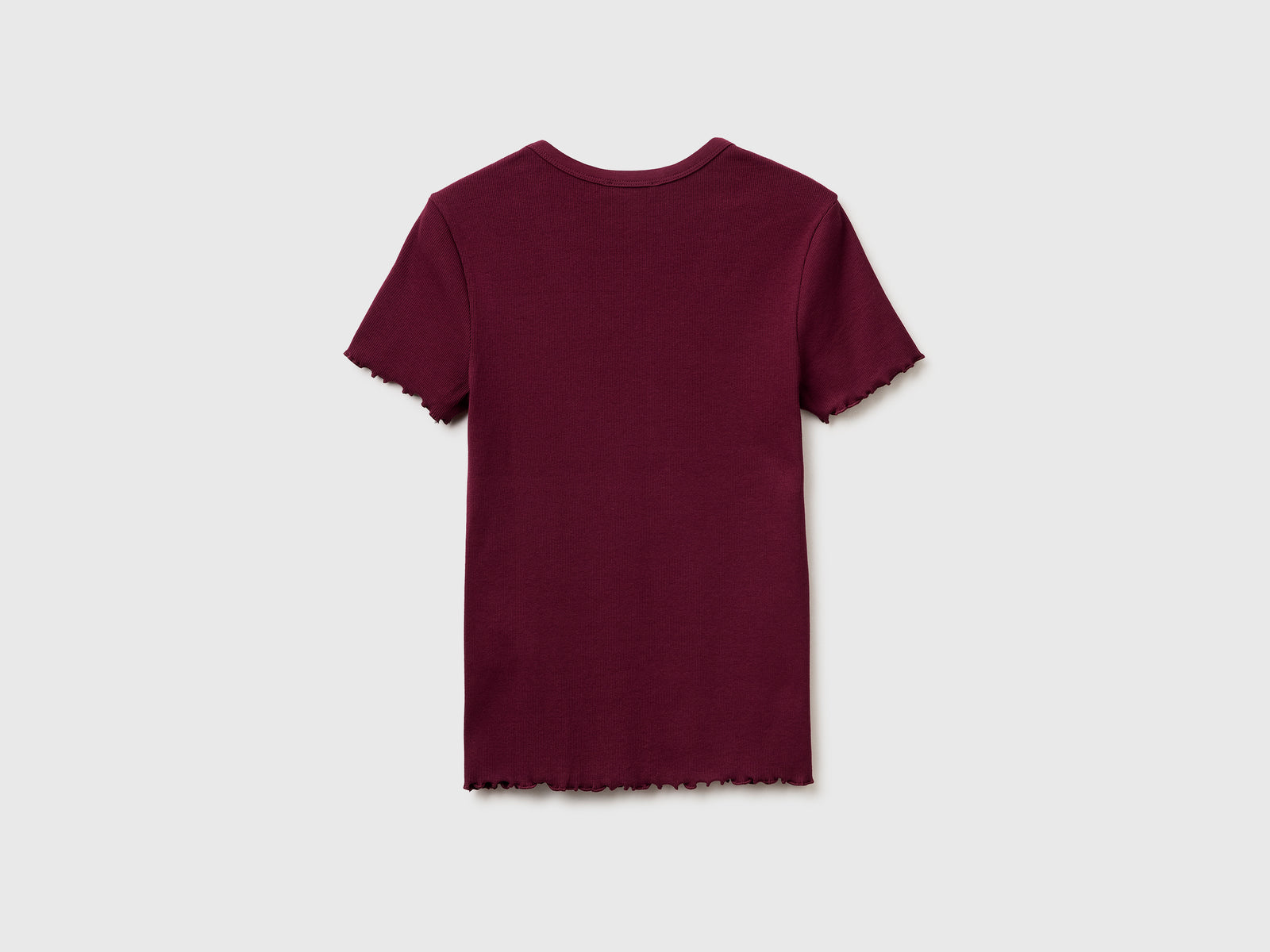 T-shirt decote em V canelado - ucb_image_BS