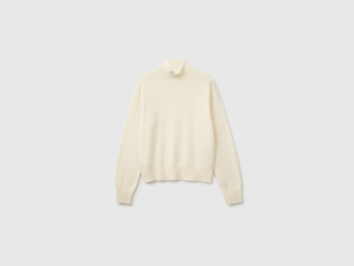 Camisola de gola alta em mistura de caxemira - ucb_image_FS